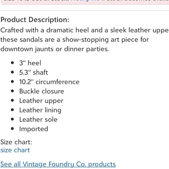 Vintage foundry co Embossed snakeskin multi buckle ankle heel - Picture 7 of 7